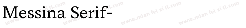 Messina Serif字体转换